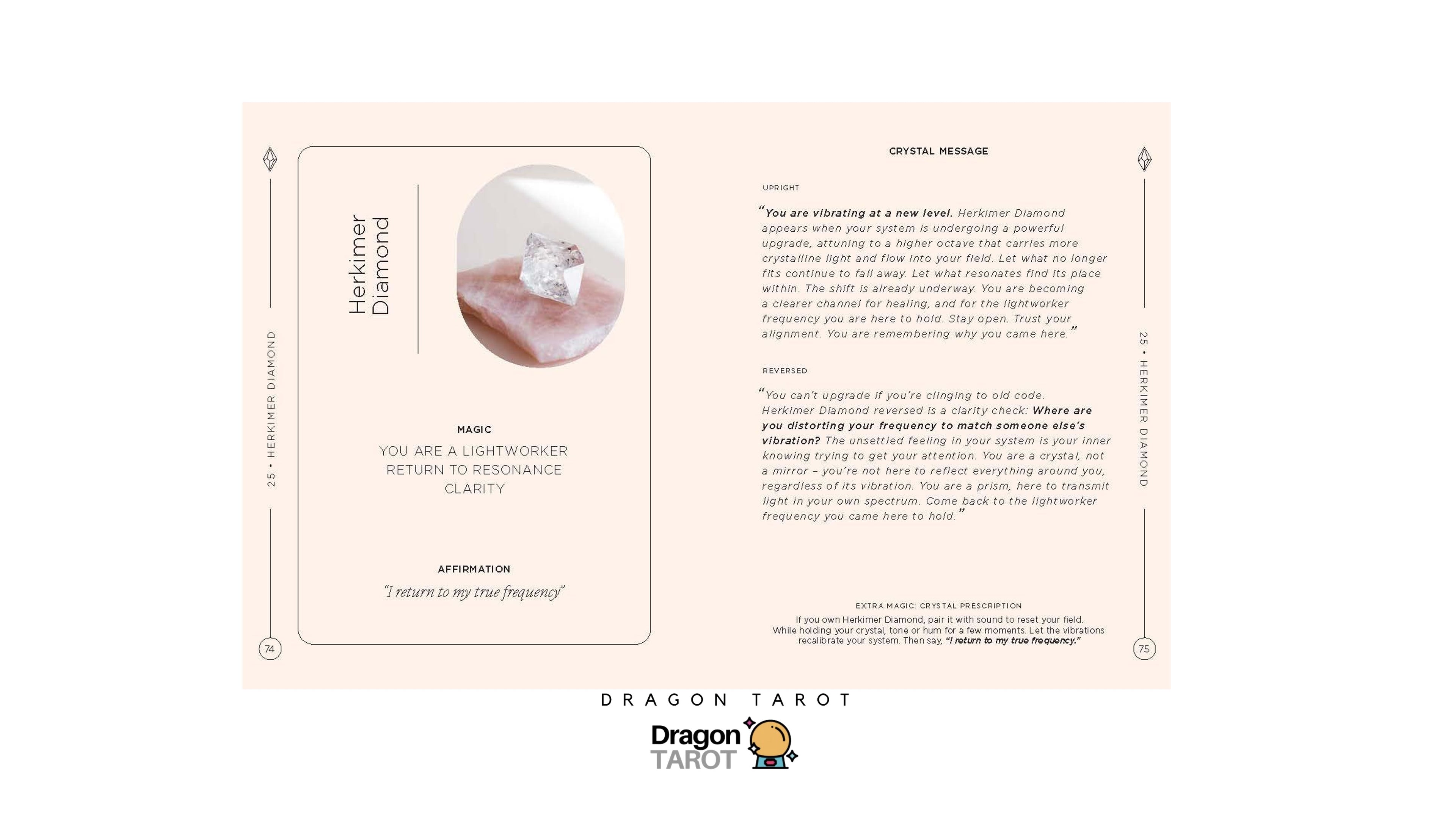 Crystals: The Oracle Deck | ไพ่ออราเคิล ไพ่ขอบทอง