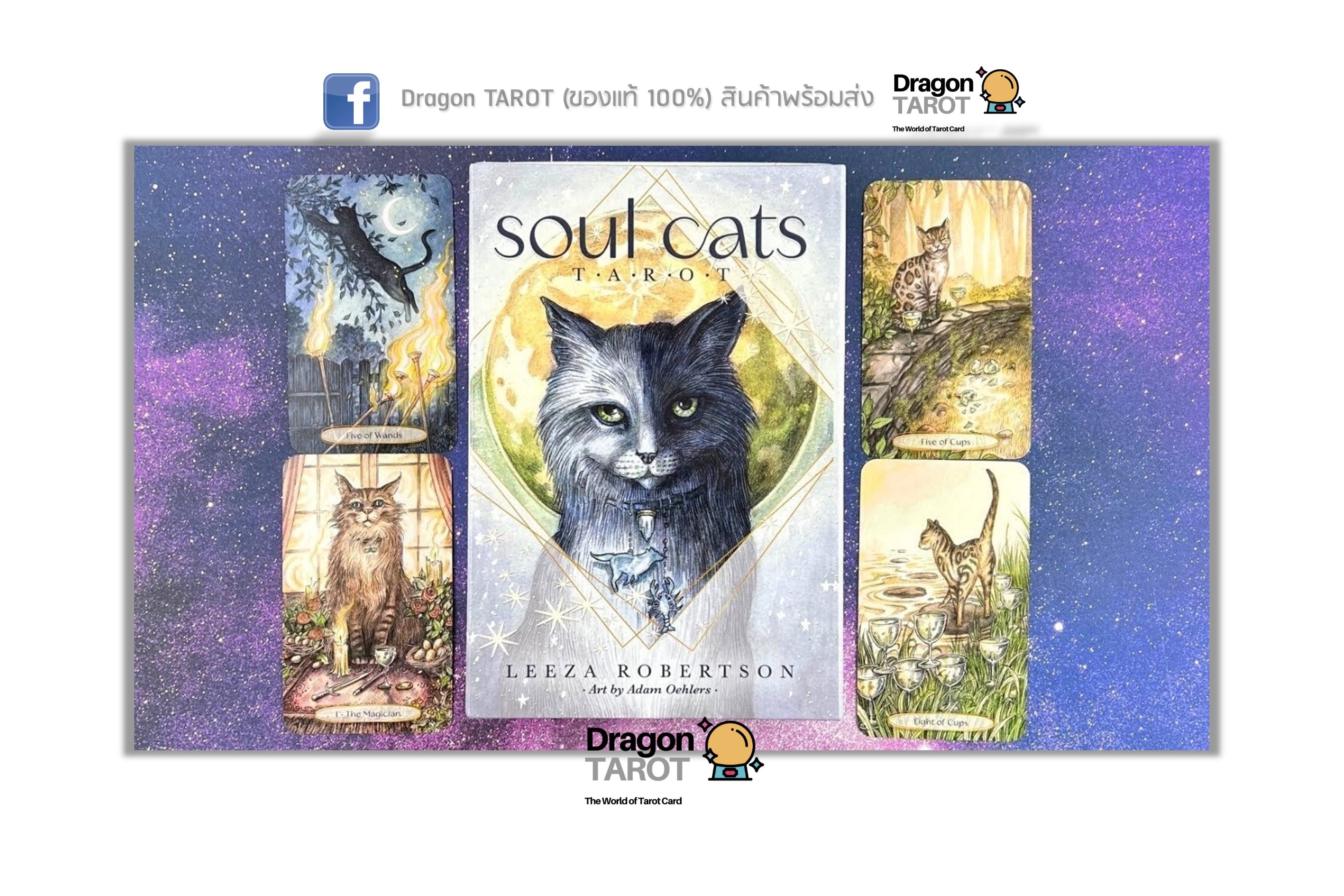 Soul Cats Tarot Kit | ไพ่ทาโรต์ พร้อมหนังสือคู่มือ