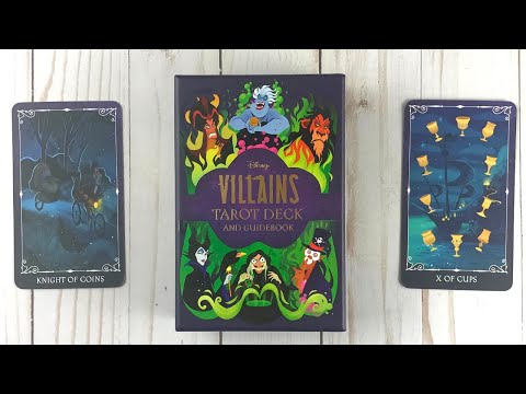 Disney Villains Tarot Deck and Guidebook | ไพ่ทาโรต์