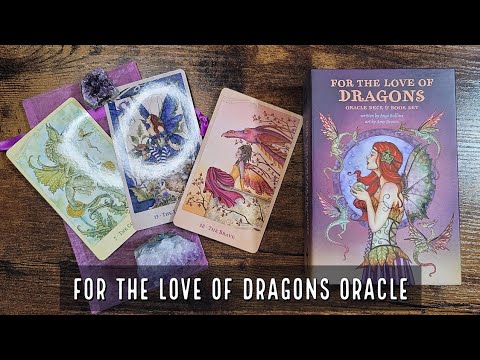 For the Love of Dragons Oracle | ไพ่ออราเคิล ไพ่ขอบชมพู พร้อมถุงใส่ไพ่