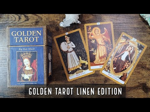 ไพ่ทาโรต์ Golden Tarot ขอบทอง (ของแท้ 100%) สินค้าพร้อมส่ง ไพ่แท้, ร้าน Dragon TAROT